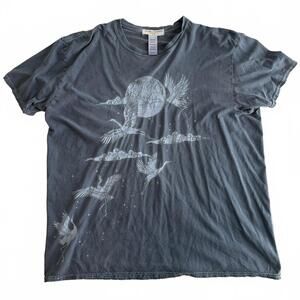 Pre-Owned Urban Outfitters Project Social Blue Crane Tshirt - One Size